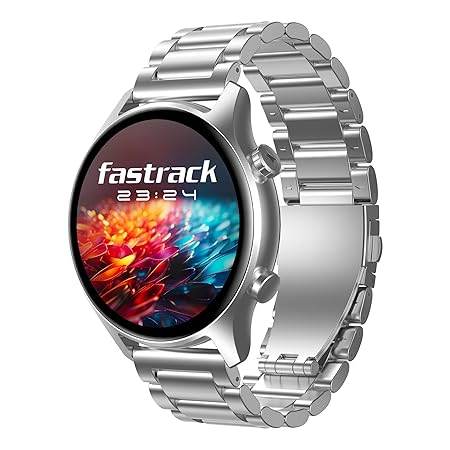 Fastrack Astor FR2 Pro Smart Watch, 1.43” AMOLED Display, 466 * 466 Pixel Resolution, IP68 (Silver) - Rajputtrade