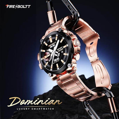 Fire-Boltt Dominian 36.3mm (1.43 inch) AMOLED Display, IP67, Weather Updates (Twilight Copper) - Rajputtrade