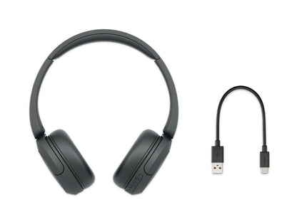 Sony WH-CH520 Wireless Bluetooth Headphones with Mic, Up to 50Hrs Battery, Voice Assistant, Customized EQ-Black - Rajputtrade