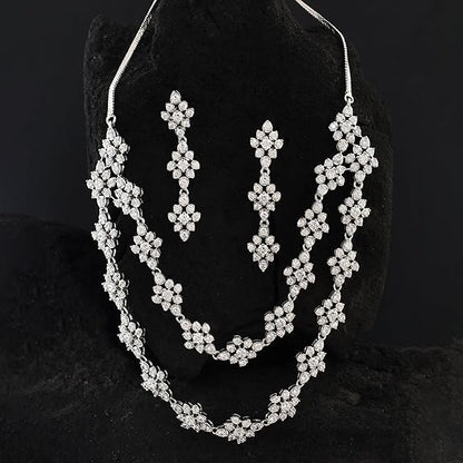 Starlight Danica Layered Necklace Set For Women Jewellery Set - Rajputtrade