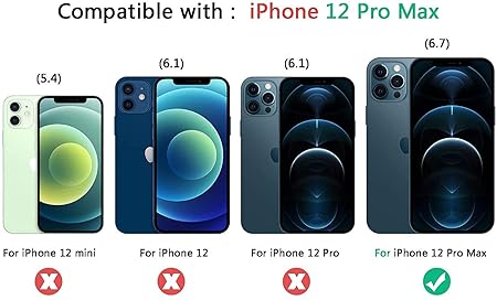 iPhone 12 Pro Max Back Case Cover | Compatible with MagSafe| Clear