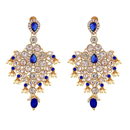 Jewellery Wedding Designer Gold Plated Dulhan Choker Bridal Set with sheeshpatti for Girls & Women - Rajputtrade