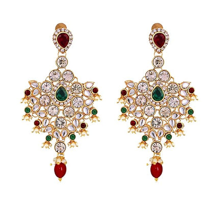 Jewellery Wedding Designer Gold Plated Dulhan Choker Bridal Set with sheeshpatti for Girls & Women - Rajputtrade