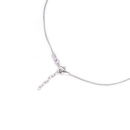 925 Sterling Silver Anklet Pair | Rhodium Plated Adorned Women Chain Anklet | - Rajputtrade
