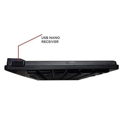 Techking 20 Years Warranty Wireless Keyboard and Mouse Combo for PC & Laptop - USB Nano Receiver, Slim and Ergonomic Design, Quiet Typing & Smooth Navigation Set - Rajputtrade