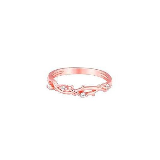 925 Silver Rose Gold Wreath Ring, Adjustable | Gifts for Girlfriend, Gifts for Women & Girls| - Rajputtrade