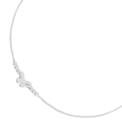 925 Sterling Silver Designer Sleek Butterfly Chain Rhodium Plated Anklet (Pair) | Gift for Women & Girls | - Rajputtrade