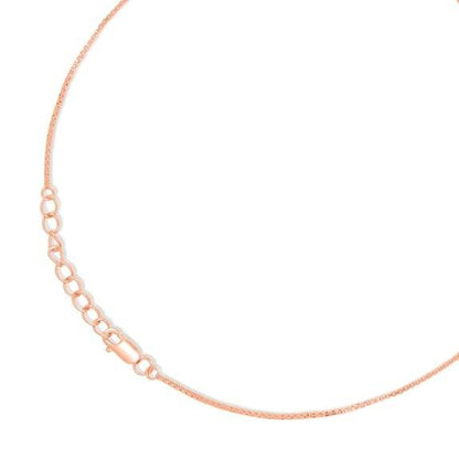 925 Sterling Silver Rose Gold Plating Chain Anklet (Single) | Gift for Women & Girls | - Rajputtrade