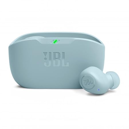 JBL Wave Buds 2 Ear Buds Wireless BluetoothV5.3, Active Noise Cancellation Earbuds,Multi Connect, App for Customized Extra Bass Eq, Relax Mode,Speed Charge, 40H Playback, Fast Pair, 4 Mics,IP54(Blue)