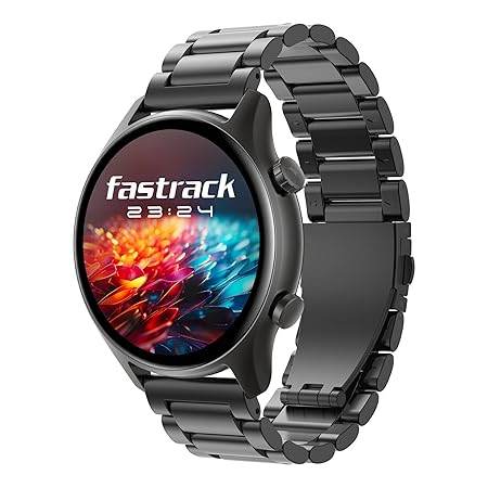 Fastrack Astor FR2 Pro Smart Watch, 1.43” AMOLED Display, 466 * 466 Pixel Resolution, IP68 (Gun) - Rajputtrade