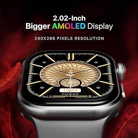 Fire-Boltt Brillia Smart Watch with 51.3mm (2.02 inch) AMOLED Display, Bluetooth Calling, SpO2 (Brillia, Dark Grey) - Rajputtrade