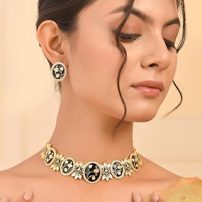 Pashmina Nyasia Choker Set | Necklace Sets For Women - Rajputtrade