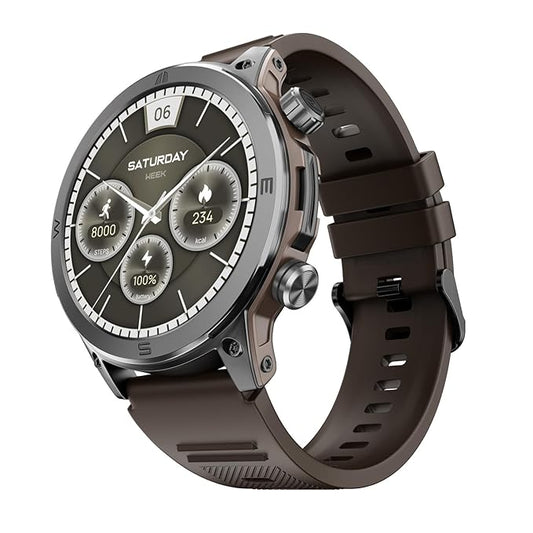 Newly Launched Noise Endeavour Rugged Design 1.46" AMOLED Display Smart Watch(Vintage Brown) - Rajputtrade