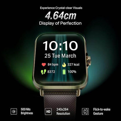 boAt New Launch Storm Infinity w/15 Days Extensive Battery fueled by Huge 550mAh Battery, 1.83”(4.65cm) HD Display (Brown) - Rajputtrade