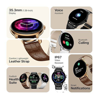 Fire-Boltt Phoenix Classic Smart Watch 1.39 inch Bluetooth Calling, Metal Body with 120+ Sports Modes, SpO2 (Brown Classic) - Rajputtrade