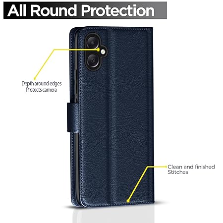 Samsung Galaxy A05 / M05 / F05 | Flip Cover Leather Finish (Flip Blue)