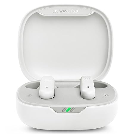 JBL Newly Launched Wave Flex in-Ear Wireless Earbuds TWS with Mic, App for Custom Extra Bass EQ, 32Hrs Battery (White) - Rajputtrade