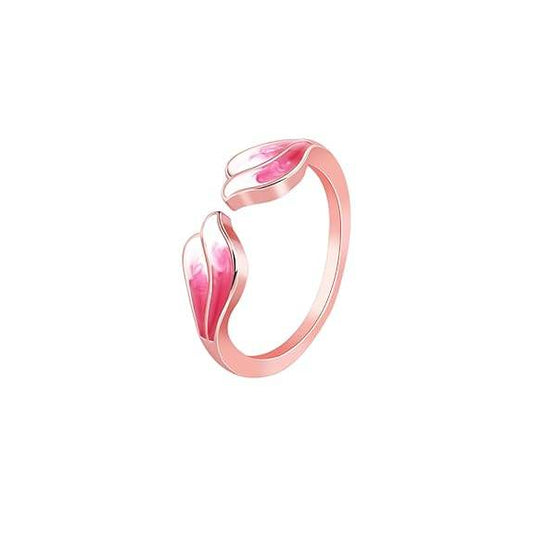925 Silver Rose Gold Winglet Ring, Adjustable | Gifts for Women and Girls | - Rajputtrade