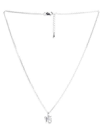 925 Sterling Silver Ek Onkar Religious Pendant Necklace for Men & Women | With or Without Chain | Platinum Plated - Rajputtrade