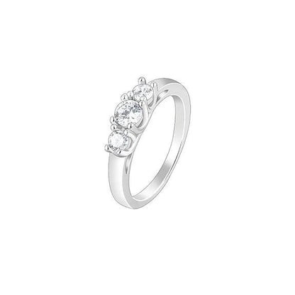 925 Silver Zircon Love Ring | Gifts for Women & Girls - Rajputtrade