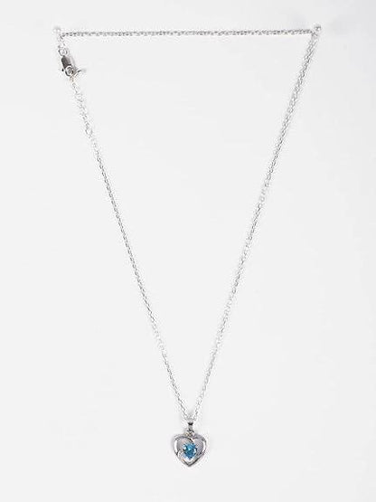 925 Sterling Silver Heart Pendant Necklace | with or Without Chain | Gift for Women and Girls - Rajputtrade