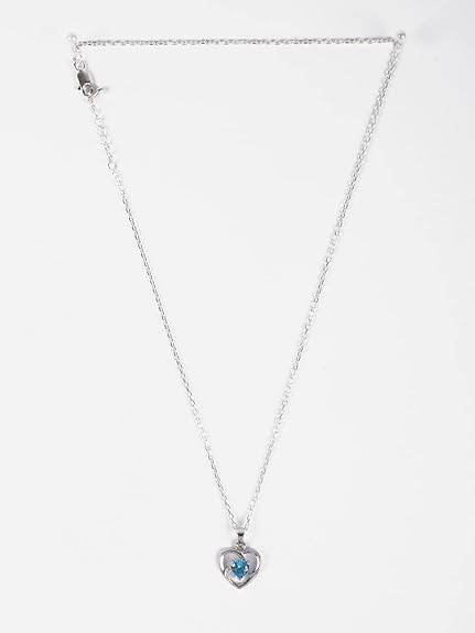 925 Sterling Silver Heart Pendant Necklace | with or Without Chain | Gift for Women and Girls - Rajputtrade
