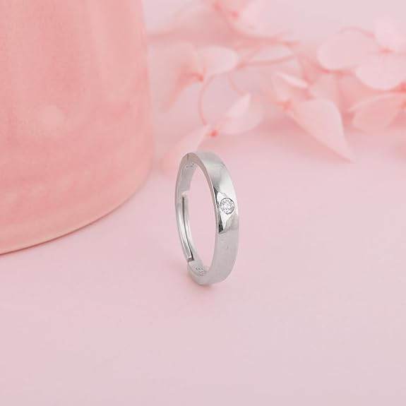 925 Silver Zircon Love Ring | Gifts for Women & Girls - Rajputtrade