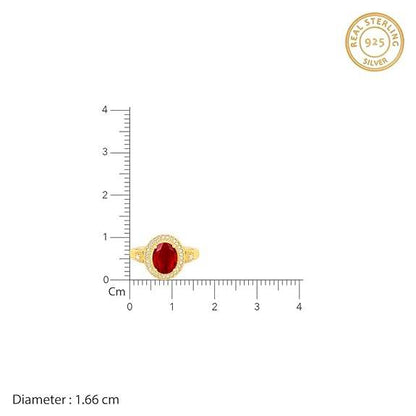 925 Silver Golden Poetic Love Ring,Fixed Size, Indian - 12| Gifts for Women and Girls | - Rajputtrade