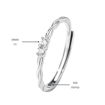 925 Sterling Silver Adjustable Rings For Women & Girls I Gift For Wife Girlfriend Sister I Finger Ring With Multiple Design Options - Rajputtrade