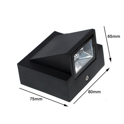 Wall Lights - 3W IP65 Waterproof Wall Lamp One Step Fancy LED Light for Wall 1 Way Outdoor Wall Lamps - Outdoor Wall Lights for Elevation,Garden & Patio Lights - (Warm White)-Pack of 1 - Rajputtrade