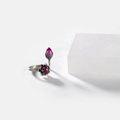 by CaratLane Oxidised Rise Above Bias Ring in 925 Silver for Women - Rajputtrade