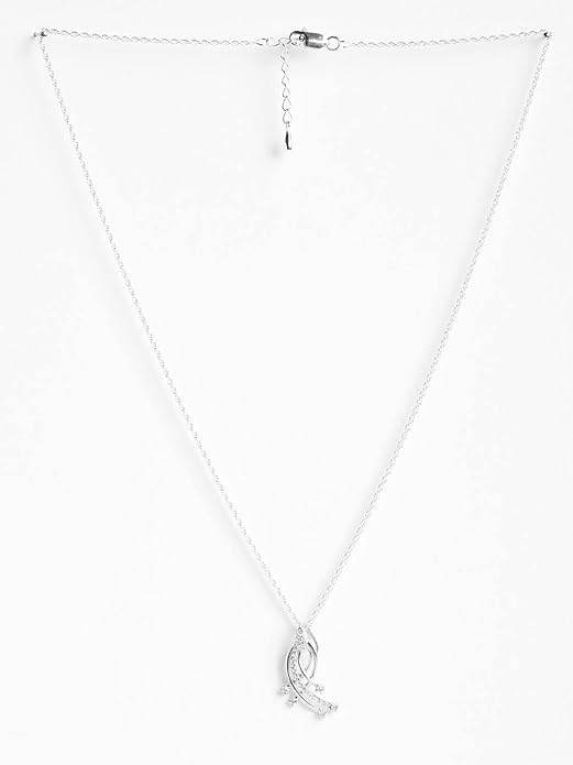 925 Sterling Silver Iris Pendant Earring Chain Jewellery Set | Rhodium Plated, Swiss Zirconia | Gift for Women & Girls - Rajputtrade