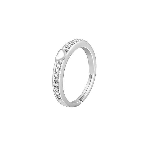 925 Silver Zircon Love Ring | Gifts for Women & Girls - Rajputtrade