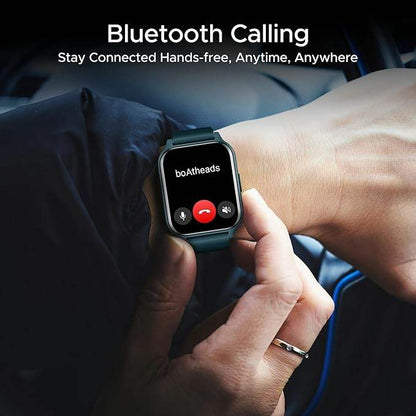 boAt Wave Call 2 Plus Smart Watch w/Bilingual Support (Hindi/English), 1.96”(4.97 cm) HD Display (Blue) - Rajputtrade