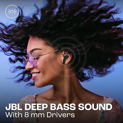 JBL Vibe Beam in-Ear Wireless Earbuds (TWS) with Mic,App for Customized Extra Bass Eq,32 Hours Battery (Beige) - Rajputtrade