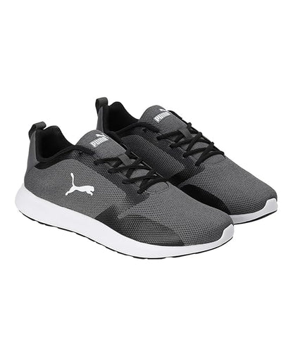 Puma Men Synthetic Sneaker Shoes (Black-Silver) - Rajputtrade