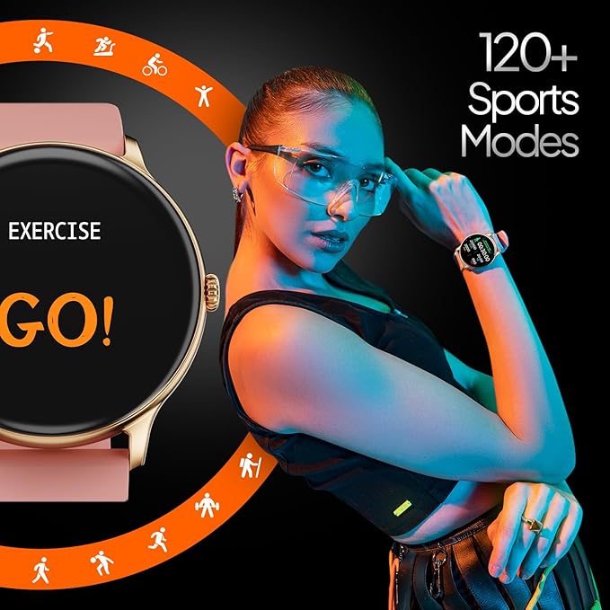 Fire-Boltt Phoenix Pro Smart Watch 1.39 inch Bluetooth Calling, Metal Body with 120+ Sports Modes, SpO2 (Burgandy)