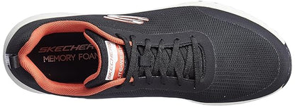 Skechers Men's Terrenex Sneaker - BLACK/ORANGE - Rajputtrade