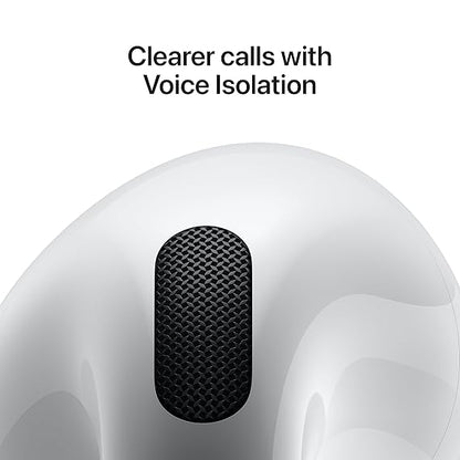 AirPods 4 Wireless Earbuds | Up to 30 Hours of Battery Life, USB-C Charging Case (White) - Rajputtrade