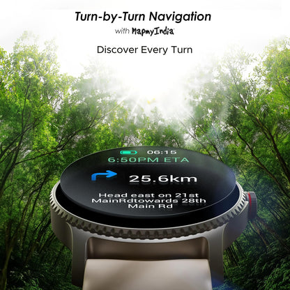 boAt Lunar Discovery w/ 1.39" (3.5 cm) HD Display, Smart Watch for Men & Women(Cherry Blossom)