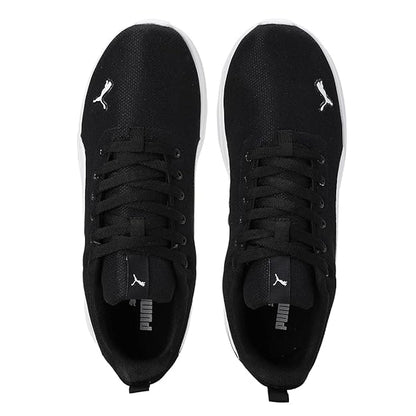 Puma Men Lace Up Sneaker Shoes (Black, White) - Rajputtrade