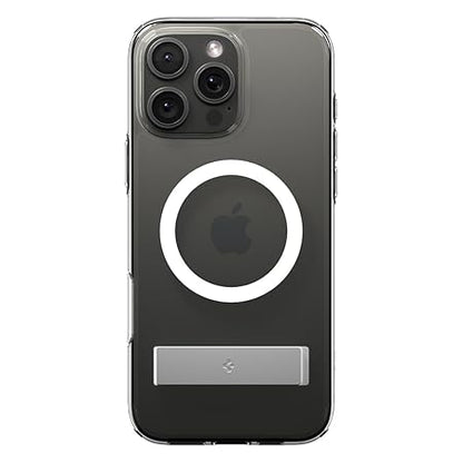 Spigen Ultra Hybrid S MagFit Back Cover Case Compatible with iPhone 16 Pro (TPU + Poly Carbonate | Crystal Clear)