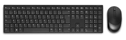 Dell KM5221W Wireless Combo - RF 2.4GHz Wireless Keyboard with 12 Programmable Keys and 3 Button Optical Mouse, Spill-Resistant Keys, up to 36 Month Battery Life, 3Y Advance Exchange Warranty - Black - Rajputtrade