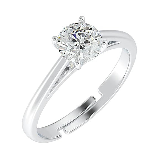 Pure Real 925 Sterling Silver Adjustable Ring Band | Multiple Design Options | Gift for Women and Girls - Rajputtrade