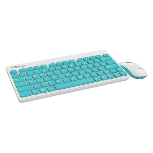 Portronics Key2-A Combo of Multimedia Wireless Keyboard & Mouse, Compact Light-Weight for PCs, Laptops and Smart TV, White - Rajputtrade