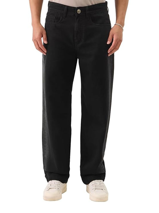 The Souled Store Dark Sapphire Men and Boys Straight Fit Cotton Blend Jeans - Rajputtrade
