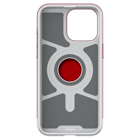 Spigen Classic C1 MagFit Back Cover Case Compatible with iPhone 15 Pro (TPU + Poly Carbonate | Ruby)