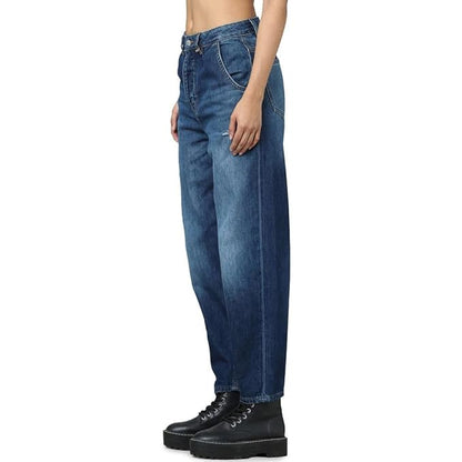 Women Regular Fit Jeans, Dark Blue Denim (Size 40) - Rajputtrade