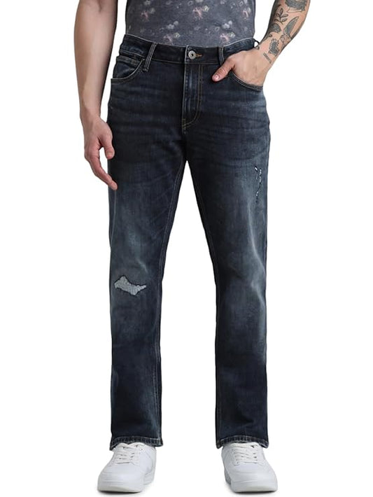 JACK & JONES Men's Regular Fit Mid Rise Jeans - Rajputtrade