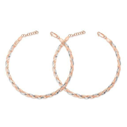 925 Sterling Silver Classy Anklet Pair for Women | Gift for Women & Girls | - Rajputtrade